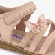 Meisjes sandalen met vlinder roze goud