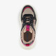 Meisjes dad sneakers met panterprint details beige zwart