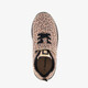 Meisjes sneakers met airzool en panterprint bruin