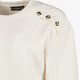 Dames sweater met sierknopen beige