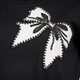 Dames T-shirt met strik zwart wit