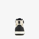 Hoge meisjes sneakers met panterprint details zwart beige