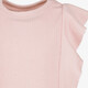 Meisjes rib top met ruches lichtroze