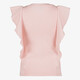 Meisjes rib top met ruches lichtroze
