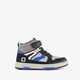 Hoge jongens sneakers grijs blauw