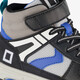 Hoge jongens sneakers grijs blauw