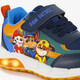 Jongens sneakers met lichtjes blauw oranje