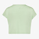 Cropped meisjes sport T-shirt met opdruk groen