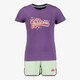 Meisjes sport set paars roze