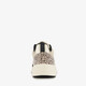 Meisjes dad sneakers met teddy inzet beige zwart