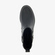 Dames boots met croco print zwart