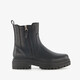 Dames boots met croco print zwart