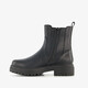 Dames boots met croco print zwart