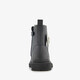 Leren meisjes veterboots met strik zwart