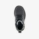 Leren meisjes veterboots met strik zwart