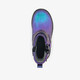 Leren meisjes biker boots met glitters paars