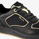 Dames sneakers zwart goud