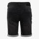 Heren denim short zwart