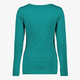 Dames shirt met lange mouwen groen