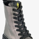 Dames veterboots zilver