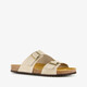Suede heren slippers beige