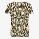 Dames top met print beige groen