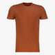 Heren T-shirt katoen ronde hals bruin