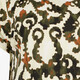 Dames top met print beige groen