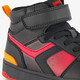 Hoge jongens sneakers zwart rood