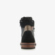Leren heren veterboots zwart