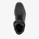 Leren heren veterboots zwart