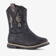 Meisjes western boots met glitters zwart