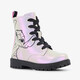 Meisjes veterboots zilver roze