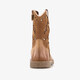 Leren meisjes western boots cognac