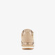 Dames sneakers met slangenprint beige goud