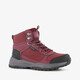 Hoge dames wandelschoenen bordeauxrood cat. A B