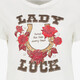 Dames T-shirt met opdruk wit