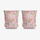 Swim Essentials kinder zwembandjes met bloemenprint roze