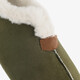 Gevoerde dames pantoffels groen