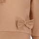 Meisjes sweaters met strikjes bruin