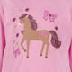 Meisjes trui met paard en vlinders roze