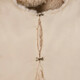 Meisjes gilet van imitatiebont beige