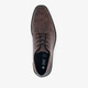 Heren veterschoenen slangenprint bruin