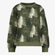 Jongens sweater met wolven groen