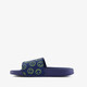 Kinder badslippers blauw met smiley