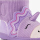 Unicorn pantoffels met antislipzool paars