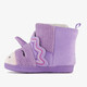 Unicorn pantoffels met antislipzool paars
