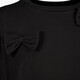 Meisjes sweater met strikjes zwart