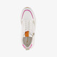 Dames sneakers wit metallic