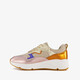 Leren dames dad sneakers metallic